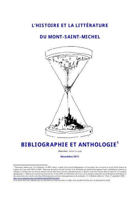 Anthologie Mont Saint Michel Lettres Modernes