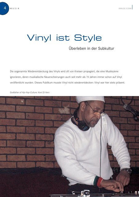 Vinyl ist Style - Analogue Audio Association