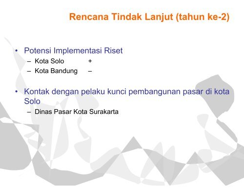 REVITALISASI PASAR TRADISIONAL - ITB