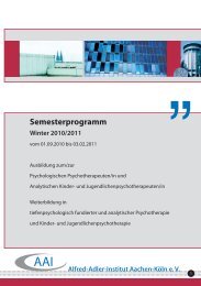 Semesterprogramm (pdf) - Alfred-Adler-Institut Aachen-Köln