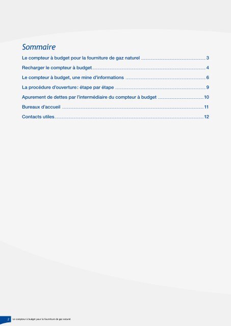 Le compteur à budget pour la fourniture de gaz naturel - Eandis