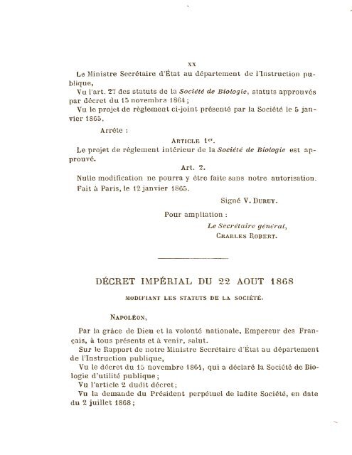 comptes rendus des séances et mémoires de la société de biologie ...