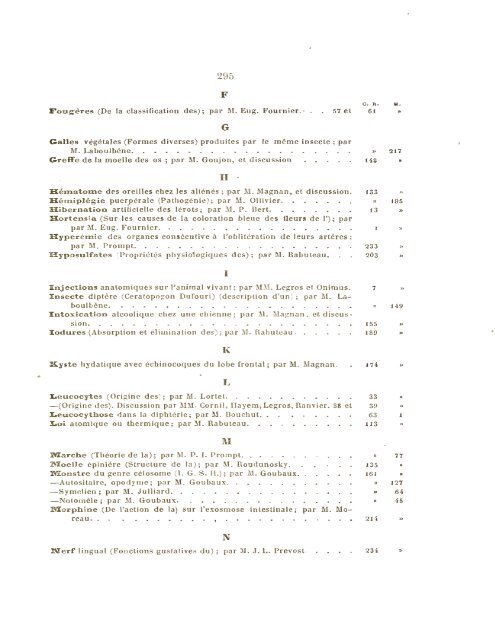 comptes rendus des séances et mémoires de la société de biologie ...