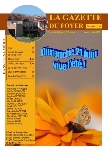 la Gazette n°6_mai_juin.09.pub - Mairie de Ramonville Saint-Agne