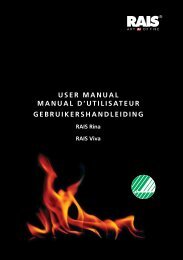 user manual manual d'utilisateur gebruikershandleiding - Rais