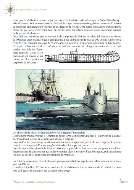 sous-marins Des bateaux