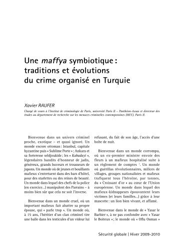 Une maffya symbiotique : traditions et évolutions du ... - Xavier Raufer