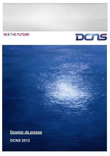 Dossier de presse DCNS 2012