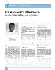 Les vascularites rétiniennes - Journées Interactives de Formation de ...