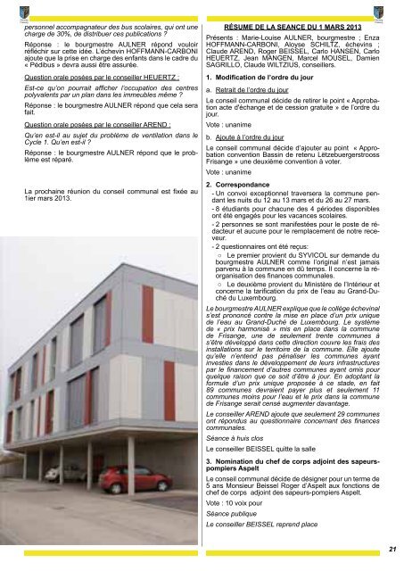 Appuyez sur ce lien - Administration Communale de Frisange