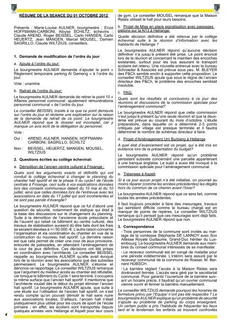 Appuyez sur ce lien - Administration Communale de Frisange