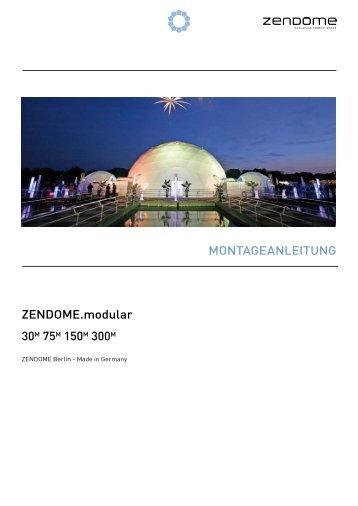 Auszug aus Montageanleitung ZENDOME.30m ... - Zendome GmbH