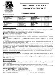 Informations générales rentrée scolaire 2013-2014 - Eaubonne