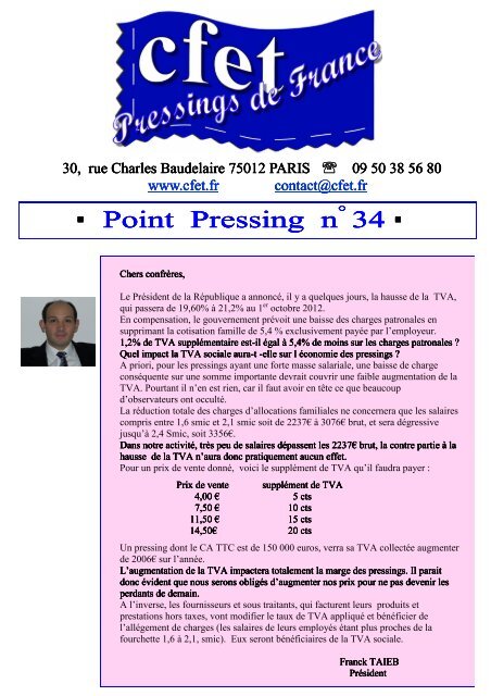 Point Pressing n 34 - CFET