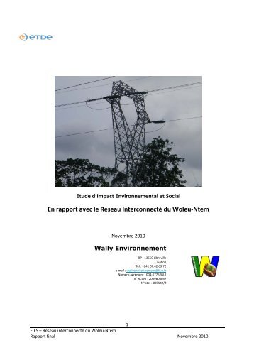 En rapport avec le Réseau Interconnecté du Woleu-Ntem - Coface