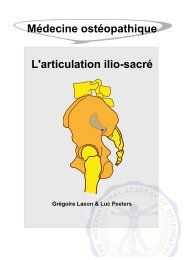 Médecine ostéopathique L'articulation ilio-sacré - Osteopedia - The ...