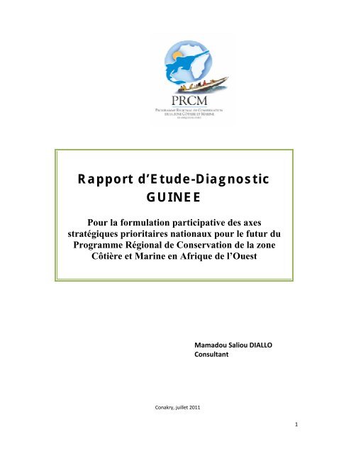 Rapport d'Etude-Diagnostic GUINEE - de la zone côtière et marine ...