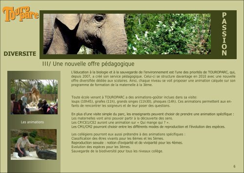 DOSSIER DE PRESSE 2010 Parc zoologique et d ... - Touroparc