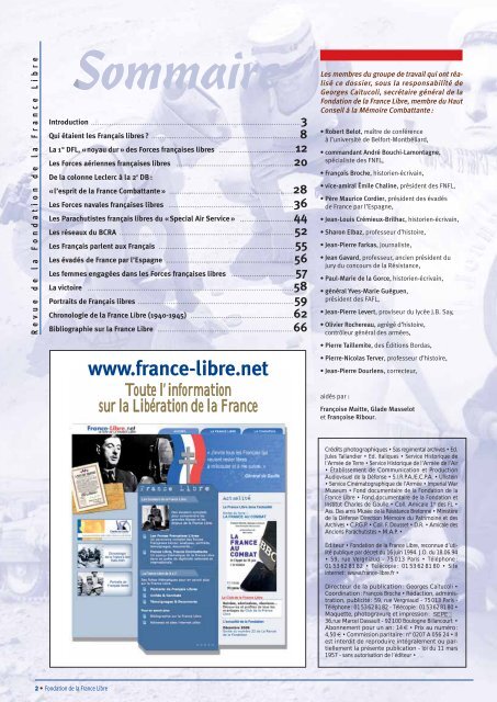 les français libres les français libres - Fondation de la France Libre