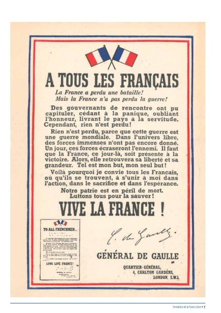 les français libres les français libres - Fondation de la France Libre