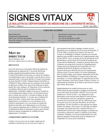 SIGNES VITAUX