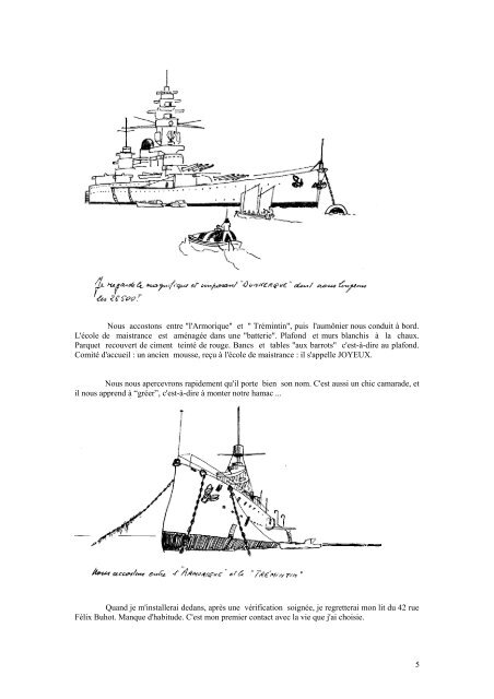 LES EMBARQUEMENTS D'UN MARIN