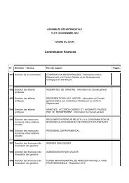 Commission finances - Département de Saône-et-Loire