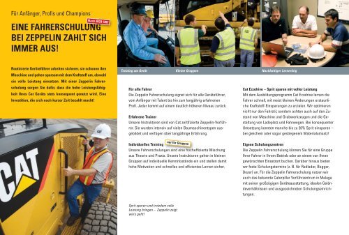 ZEPPELIN FAHRERSCHULUNG - Zeppelin Baumaschinen GmbH
