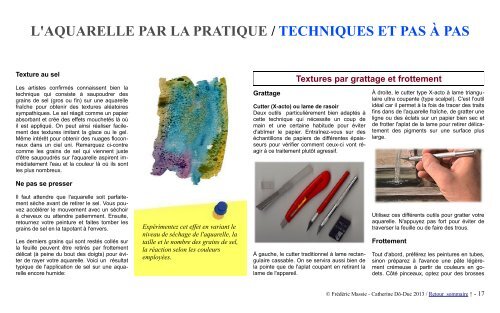 L'AQUARELLE PAR LA PRATIQUE TECHNIQUES ET PAS À PAS