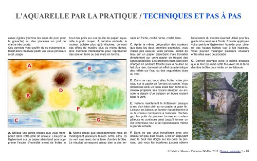 L'AQUARELLE PAR LA PRATIQUE TECHNIQUES ET PAS À PAS