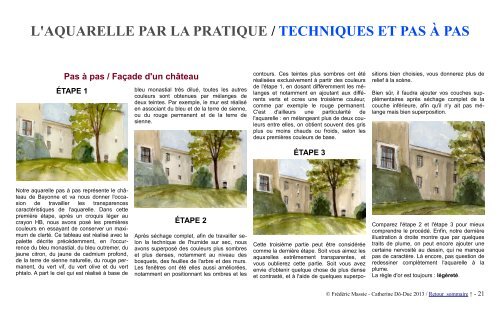 L'AQUARELLE PAR LA PRATIQUE TECHNIQUES ET PAS À PAS