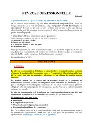 NEVROSE OBSESSIONNELLE - ifsi-paca