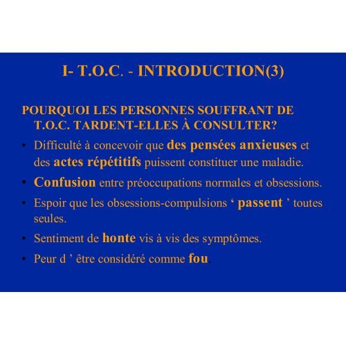 TROUBLE OBSESSIONNEL ET COMPULSIF CHEZ L ... - Epu-b.net