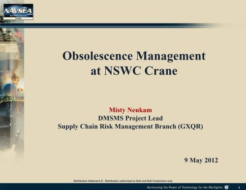 Obsolescence Management at NSWC Crane