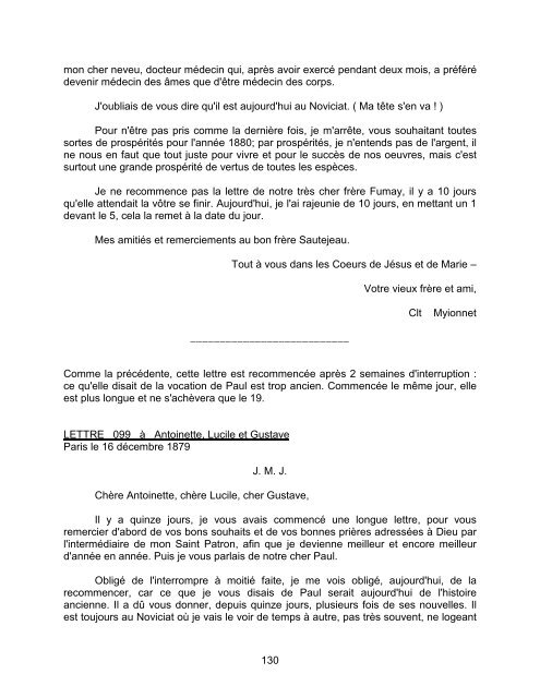 Lettres de Clément Myionnet