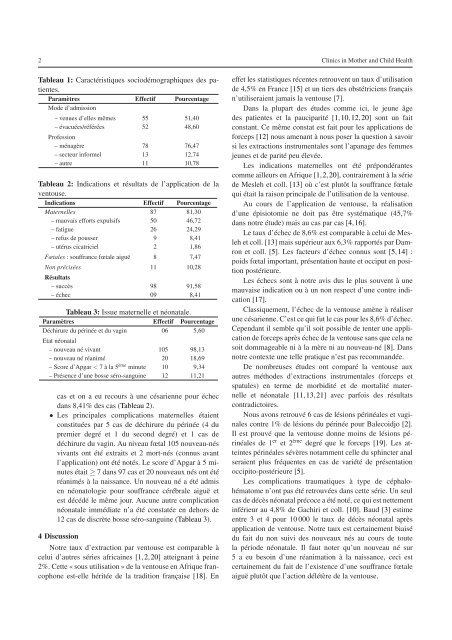 Devenir materno-fœtal après application de ventouse obstétricale ...