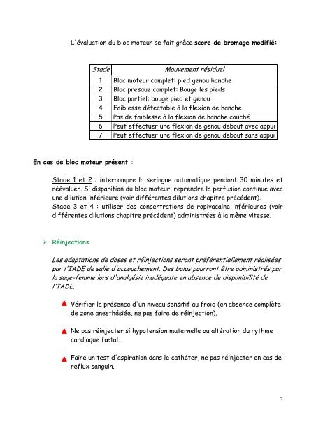 Protocoles en anesthésie obstétrique rédigés ... - CHU - Montpellier