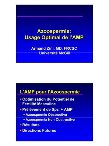 Azoospermie Obstructive