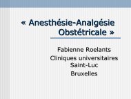 « Update » en Anesthésie-Analgésie Obstétricale - EIUA