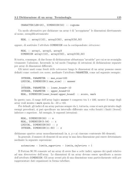 Il Linguaggio Fortran 90/95