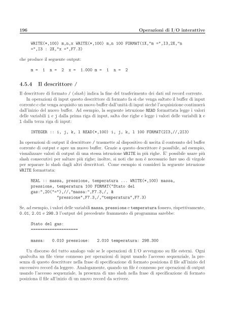 Il Linguaggio Fortran 90/95