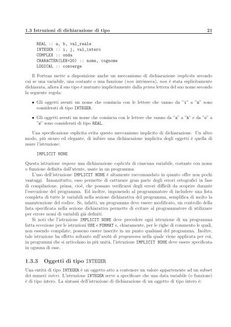 Il Linguaggio Fortran 90/95