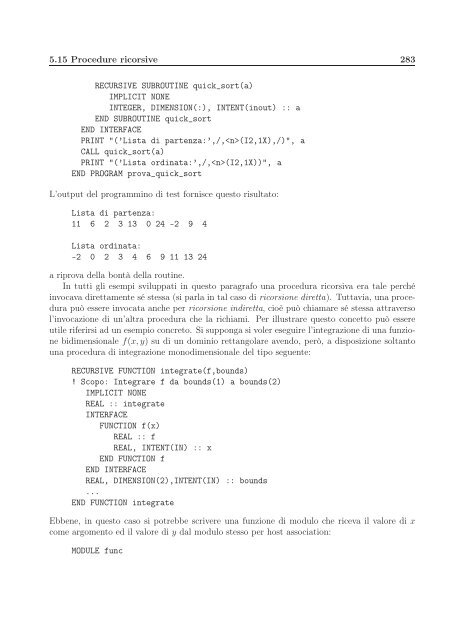 Il Linguaggio Fortran 90/95