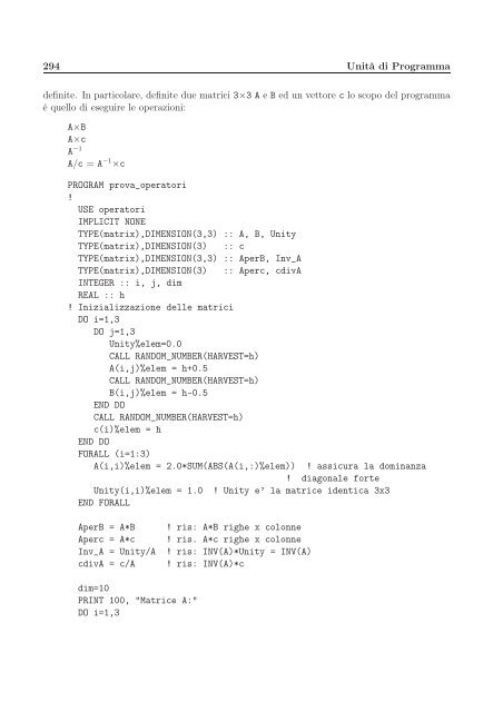 Il Linguaggio Fortran 90/95