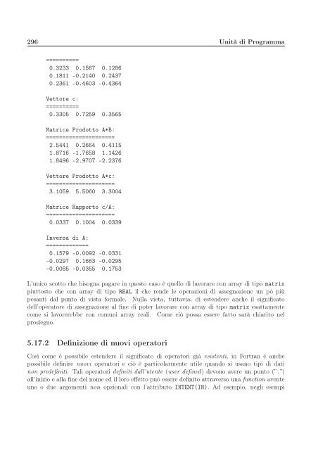 Il Linguaggio Fortran 90/95