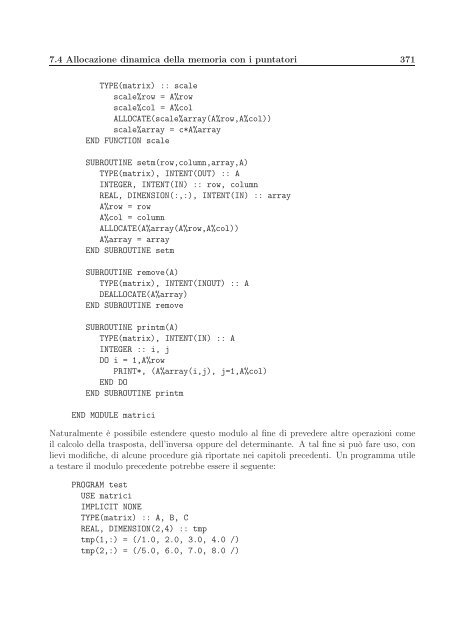 Il Linguaggio Fortran 90/95