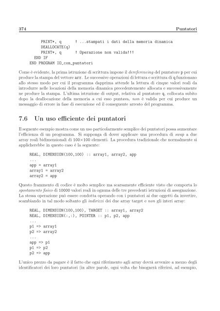 Il Linguaggio Fortran 90/95