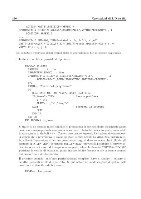 Il Linguaggio Fortran 90/95
