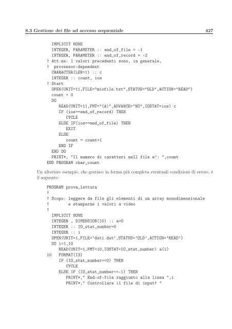 Il Linguaggio Fortran 90/95