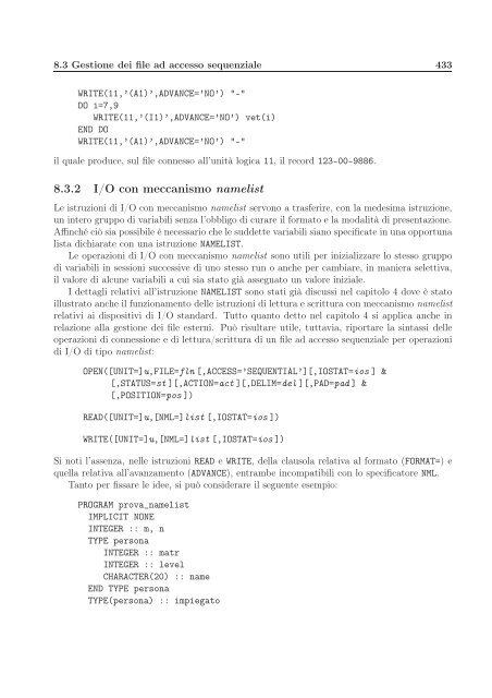 Il Linguaggio Fortran 90/95